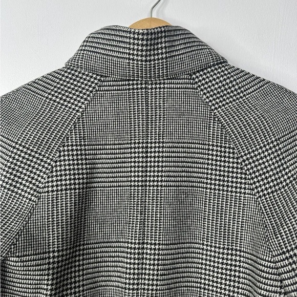 Pretty Green XS Houndstooth Bomber Jacket Mens Black Label Mod Wool Blend Birley - Picture 6 of 6